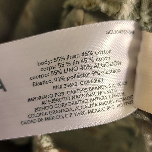 OshKosh Floral Print Linen Shorts sz 3T NWT - Picture 3 of 3